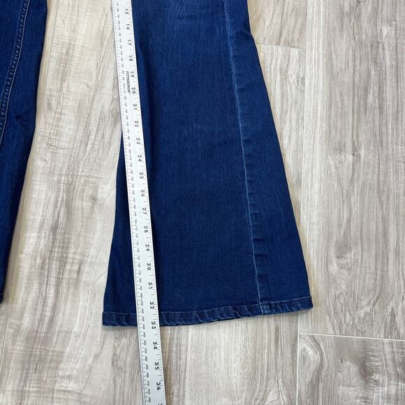Free People Penny Pull-On Flare Blue Jeans Size W27 - Picture 6 of 9